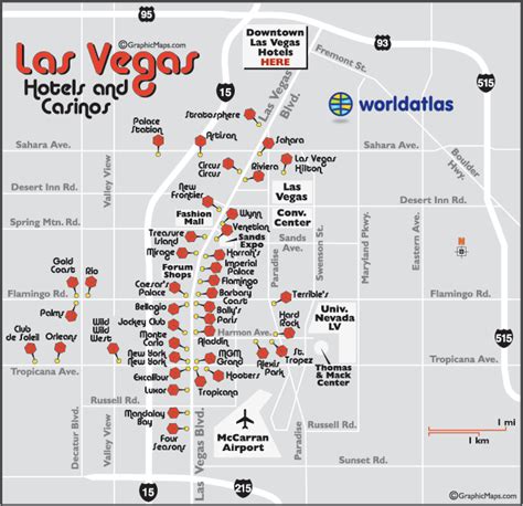 lv strip hotel map|las vegas casino locations map.